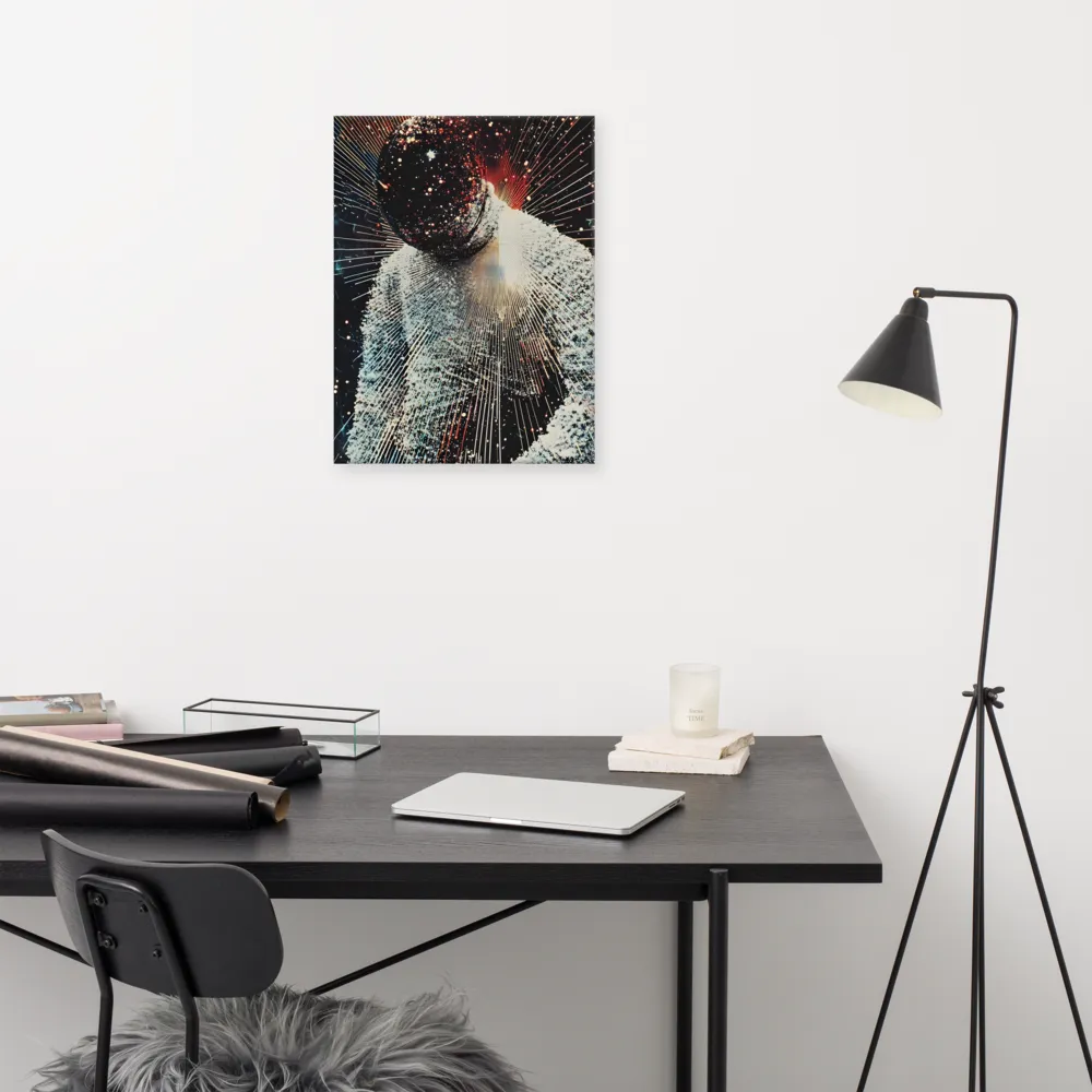 Ethereal Astronaut: A Journey Through the Cosmos | Canvas | 18″×24″