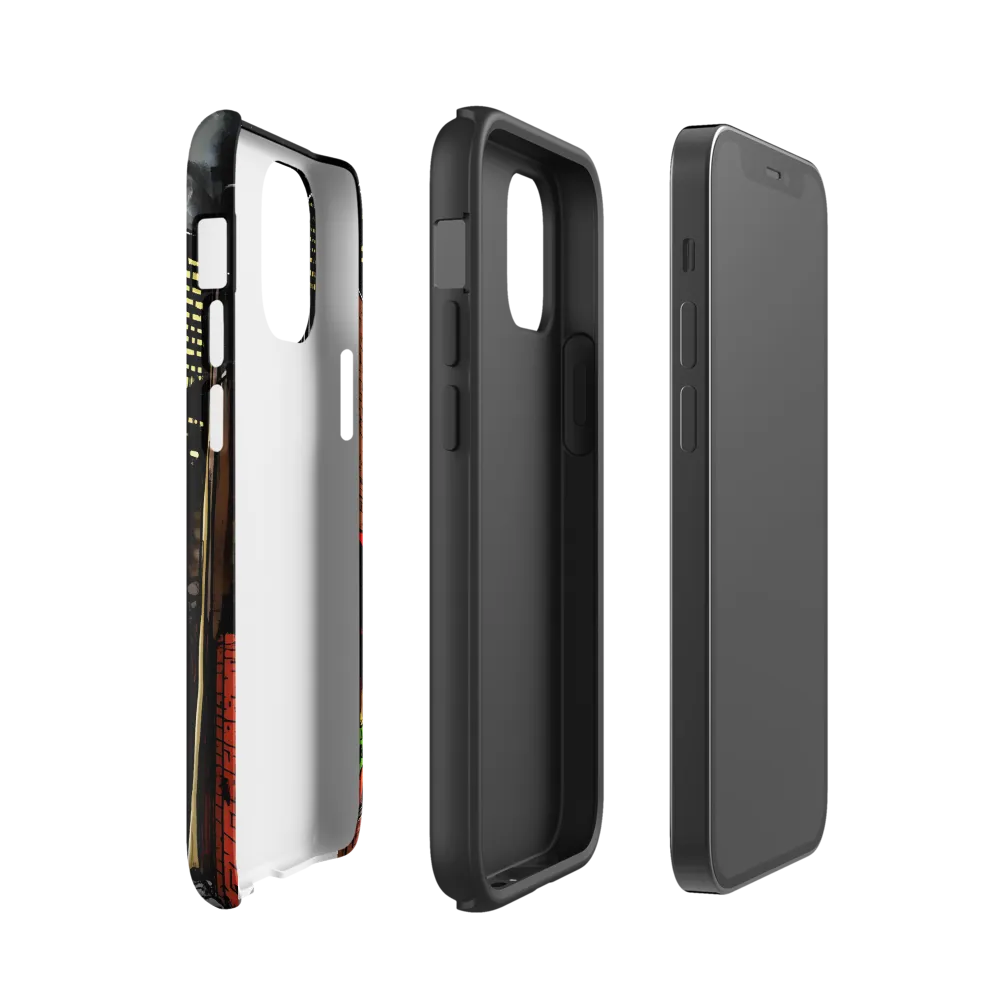 Nocturnal Cityscape: The Hidden Alley | Phone Case |  12 mini | Tough Case | Matte