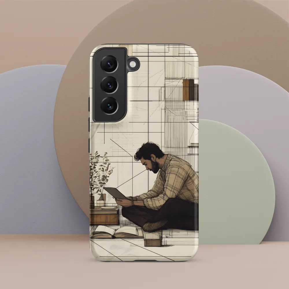 Quiet Reflections in Line | Phone Case |  S22 | Tough Case | Matte
