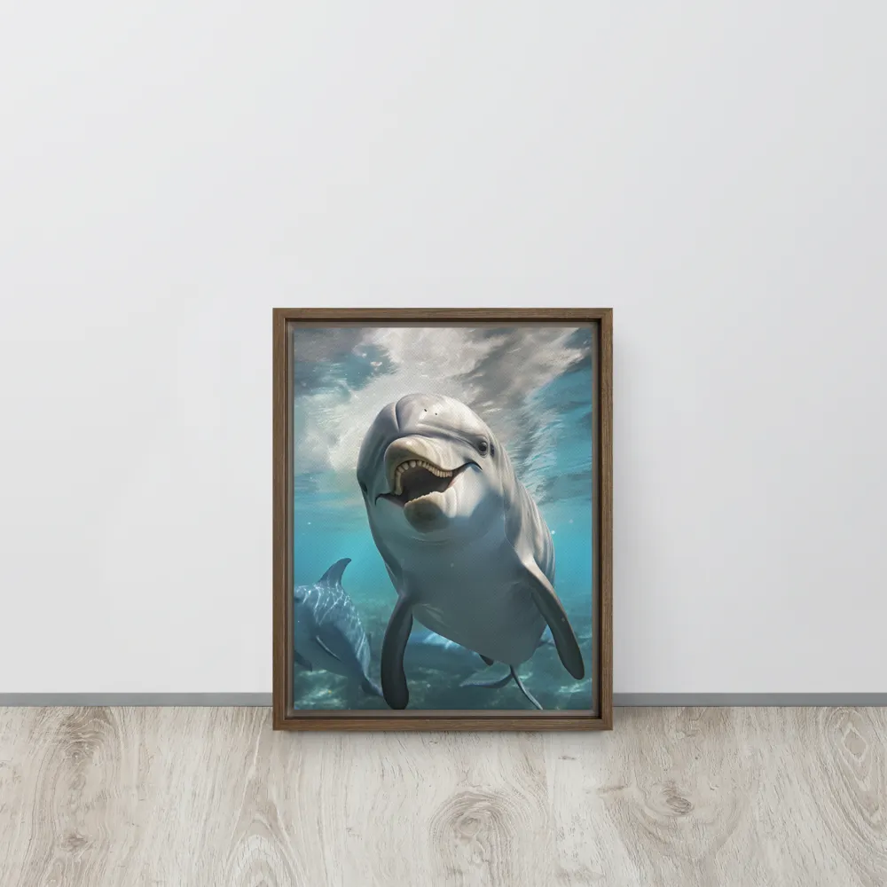 Beneath the Waves: A Dolphin's Dance