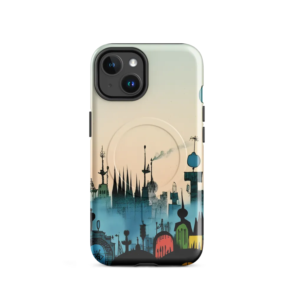 Whimsical Cityscape | Phone Case |  14 | MagSafe® Tough Case | Glossy