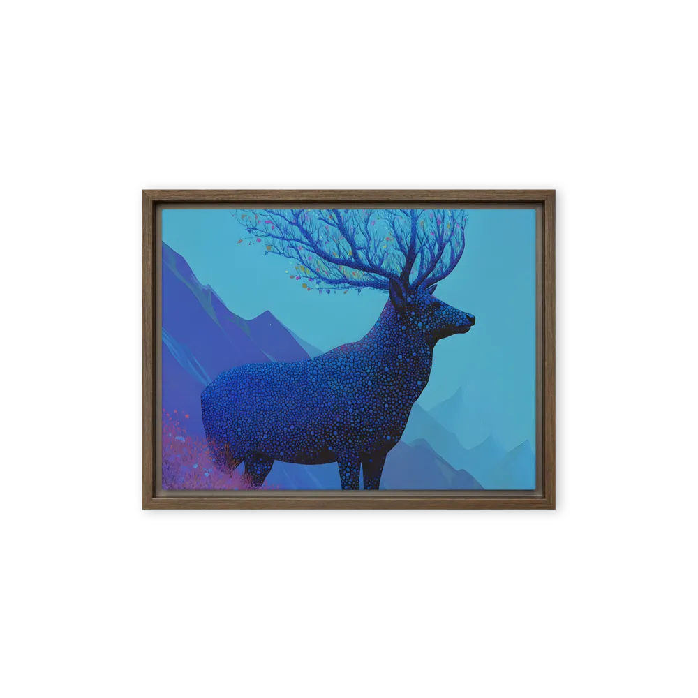 Ethereal Harmony | Canvas with Brown Frame | 12″×16″