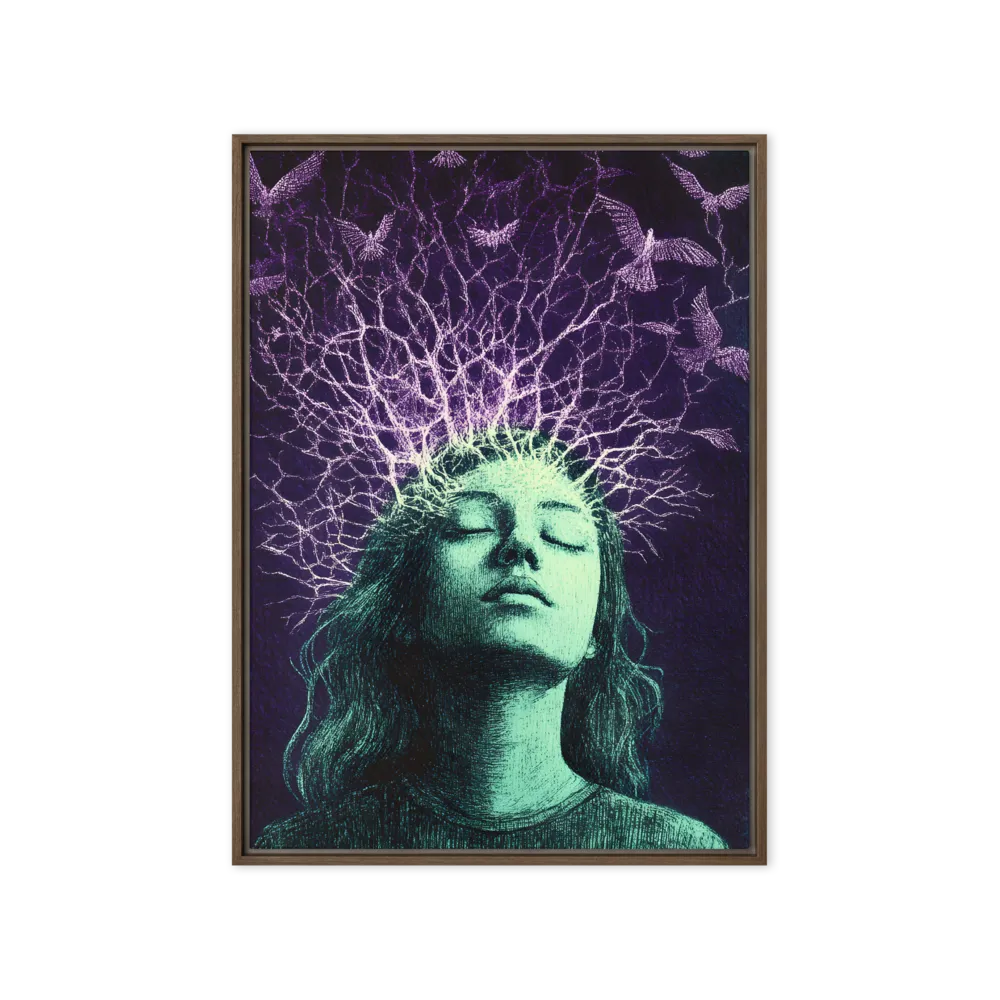 Whispers of Freedom | Canvas with Brown Frame | 20″×28″