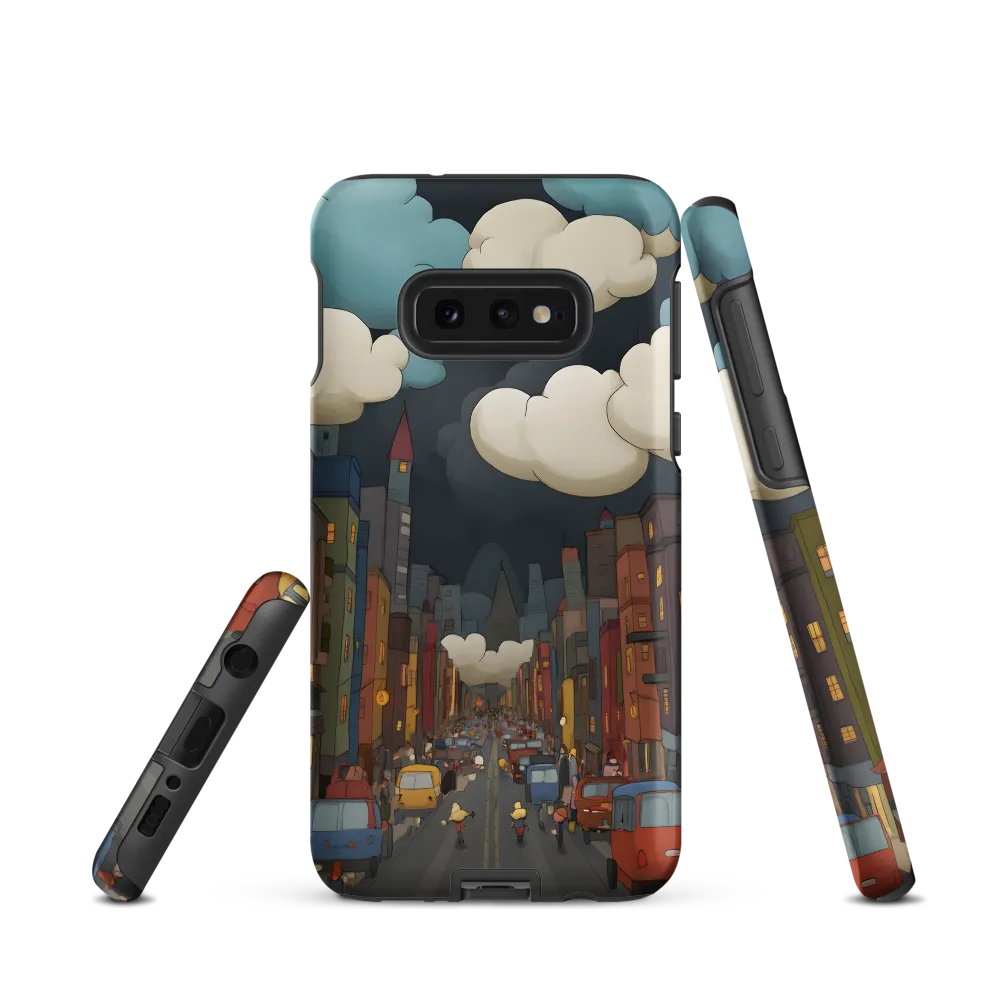 Urban Symphony: A City Awakens at Dusk | Phone Case |  S10e | Tough Case | Matte