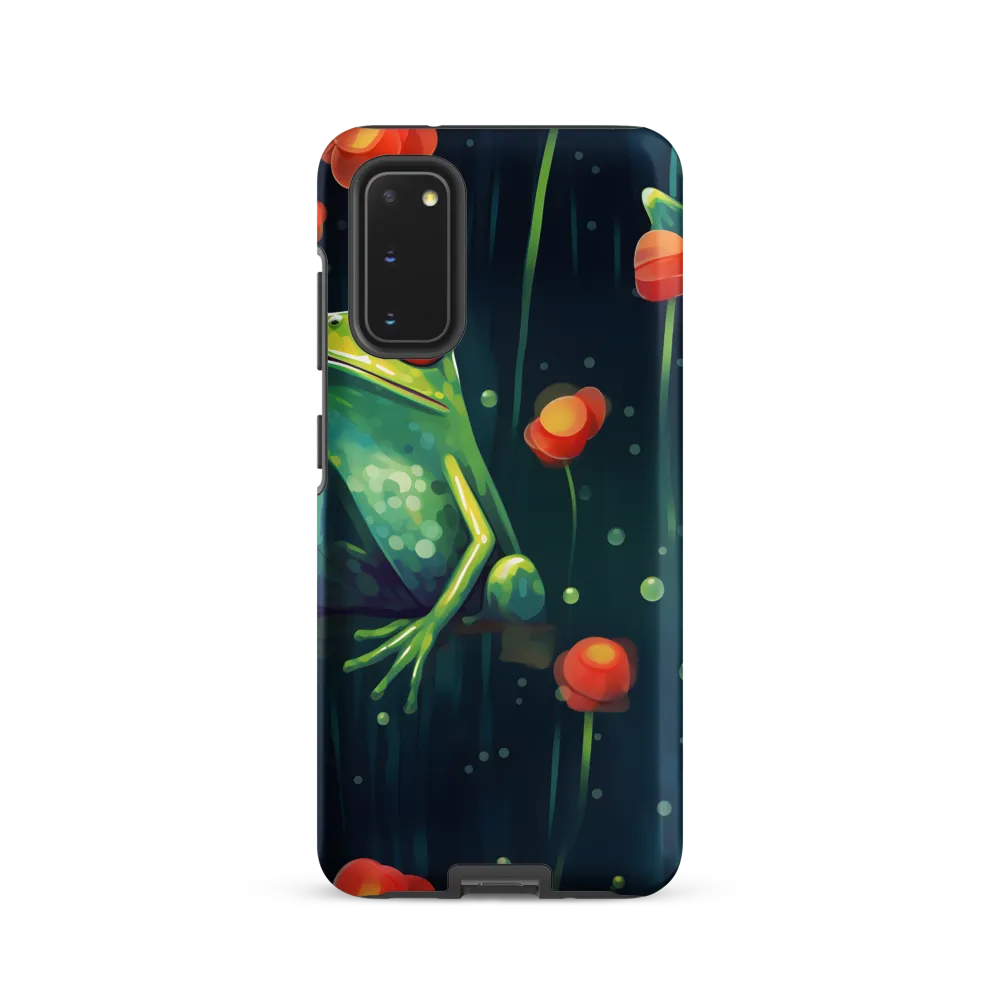 Playful Frogs in a Lush Pond | Phone Case |  S20 | Tough Case | Matte