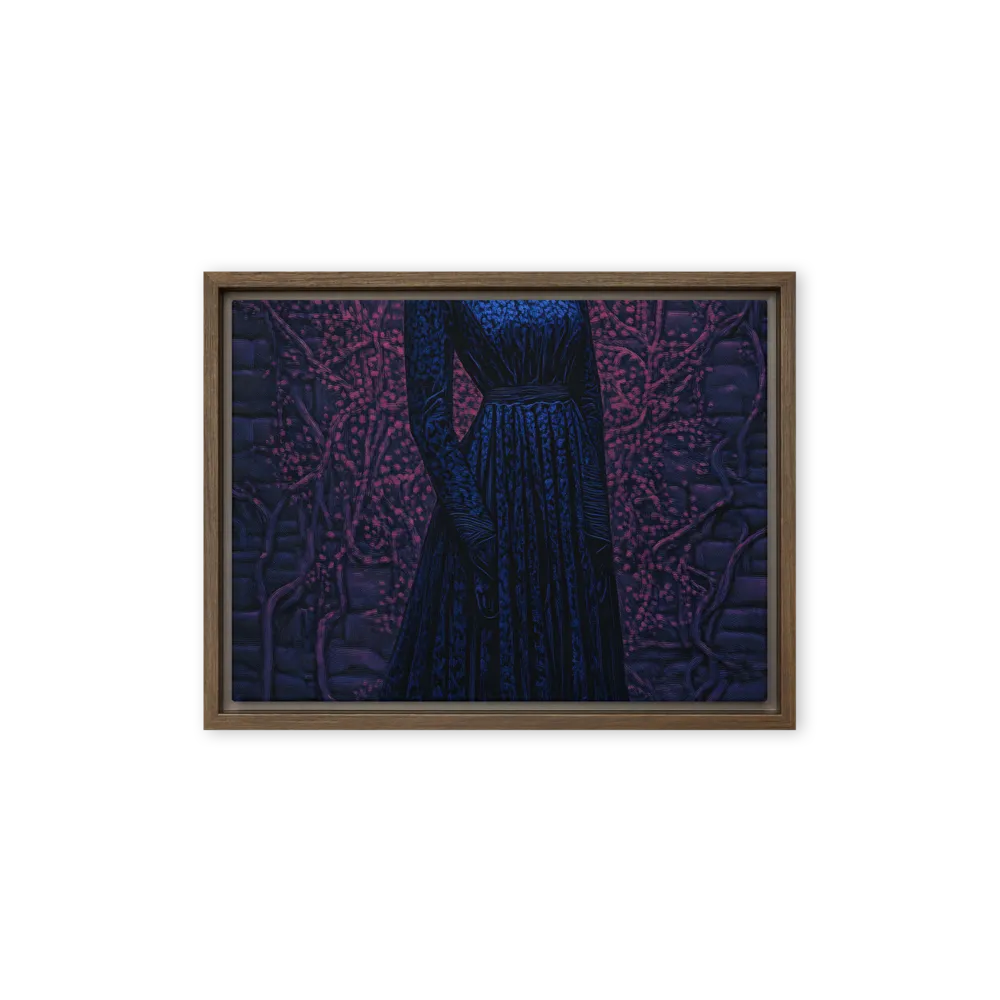 Veil of Enigma | Canvas with Brown Frame | 12″×16″