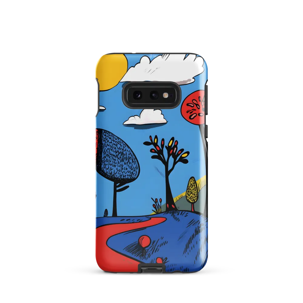 Whimsical Pathways Through a Colorful Landscape