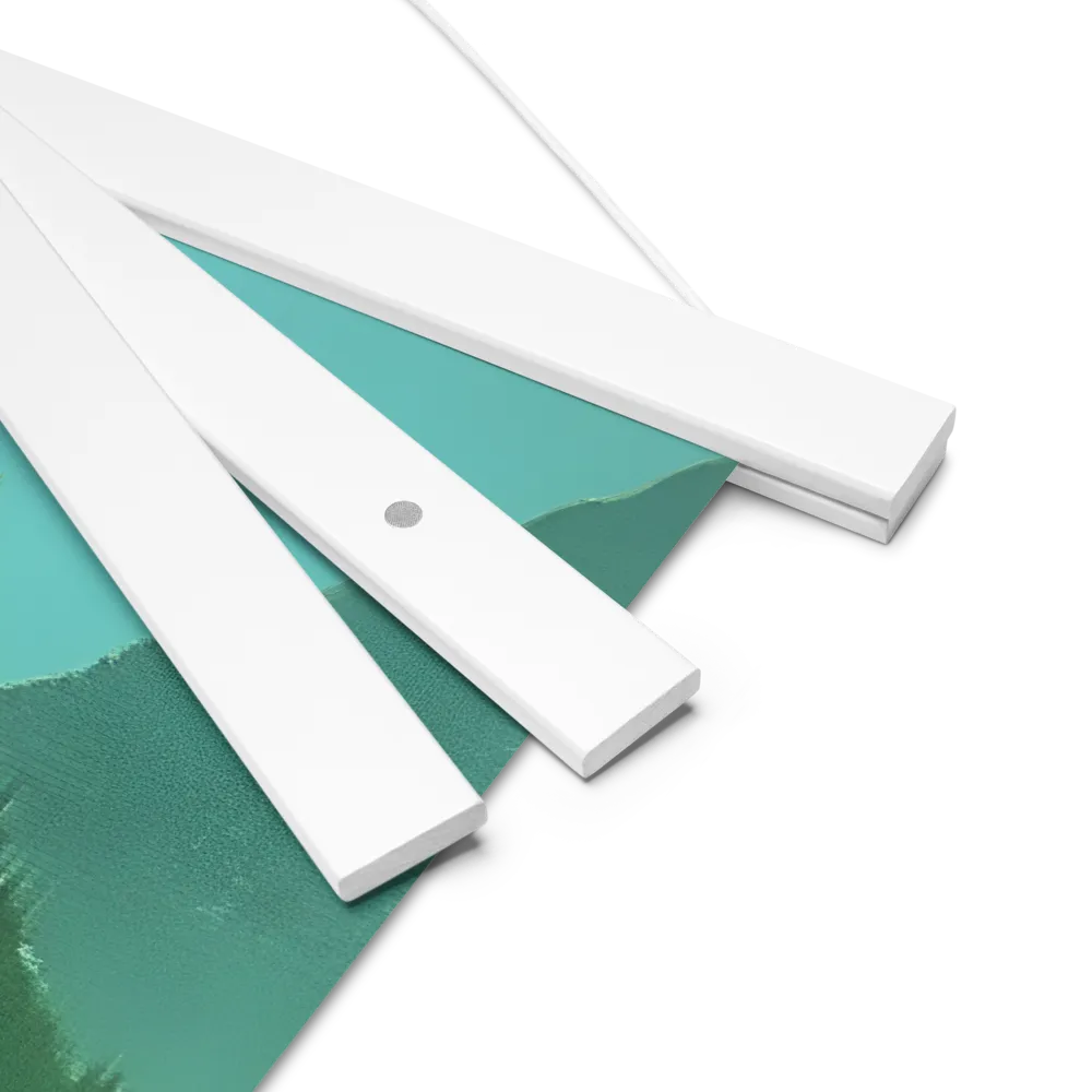 Reflections of Tranquility | Poster With White Wood Hanger | 18″×18″