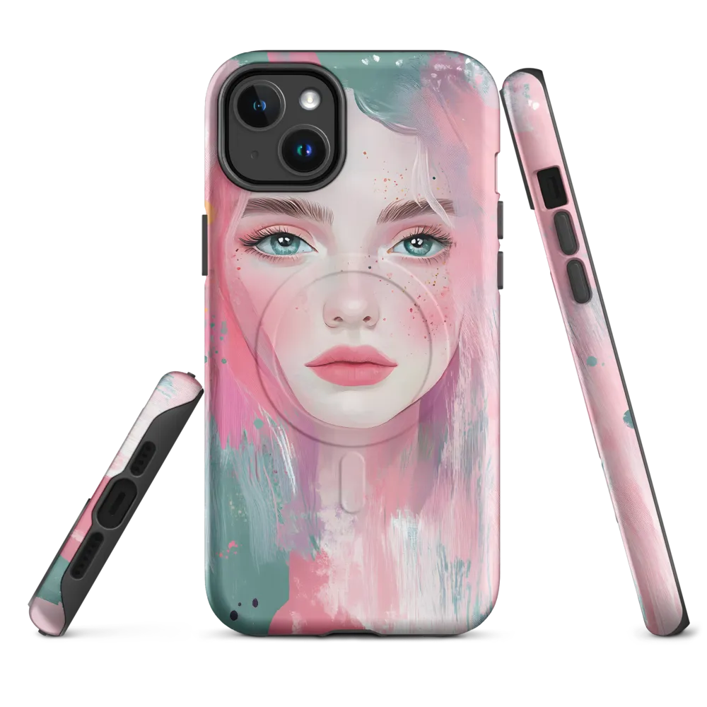 Dreamy Serenity: A Contemporary Portrait | Phone Case |  14 Plus | MagSafe® Tough Case | Matte