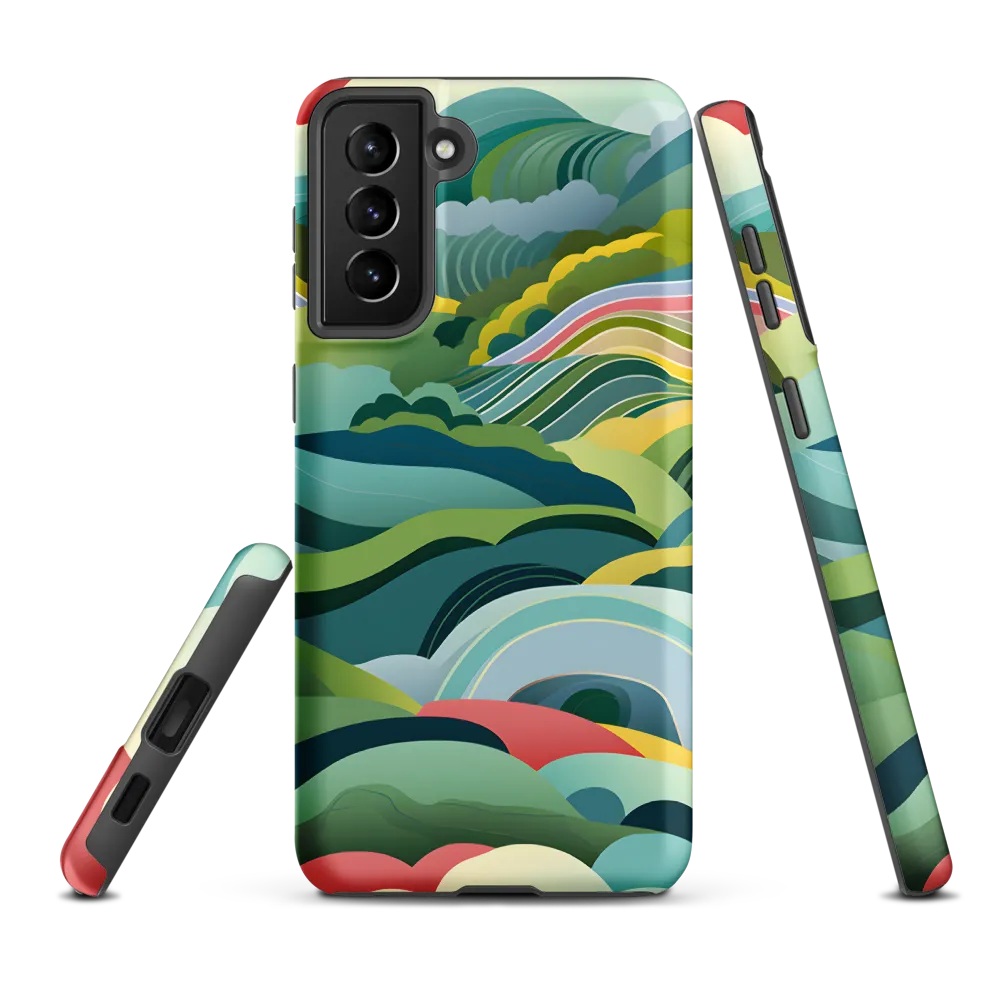 Waves of Serenity | Phone Case |  S21 Plus | Tough Case | Matte