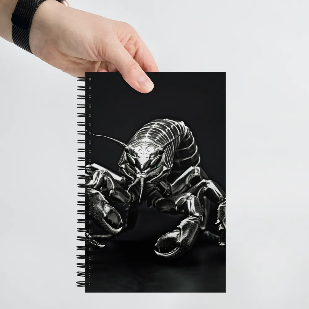 Lobster in Metallic Splendor | Spiral Notebook