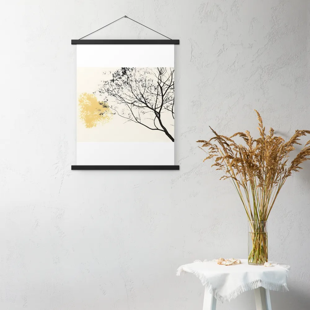 Whispers of Solitude | Poster With Black Wood Hanger | 18″×24″