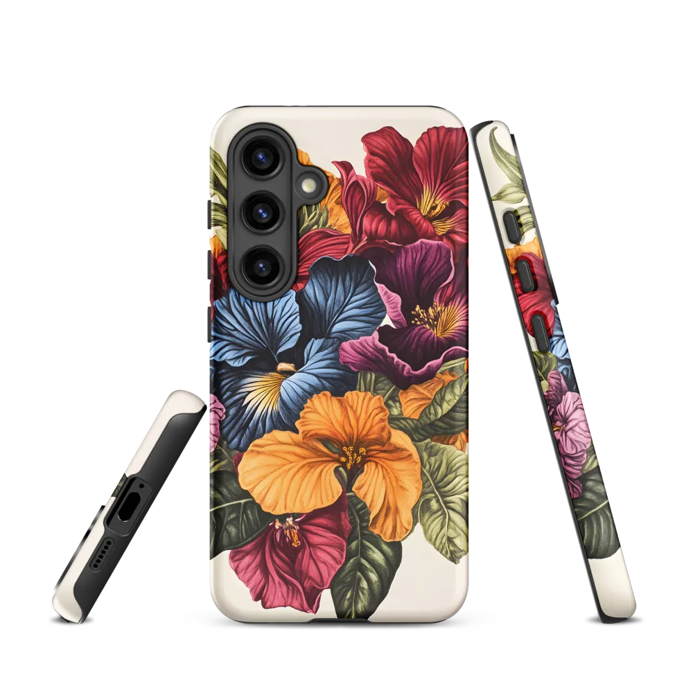 Floral Symphony in Color | Phone Case |  S24 | Tough Case | Matte
