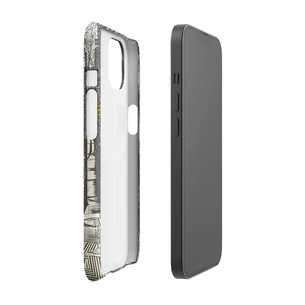 Urban Solitude: A Geometric Journey | Phone Case |  13 | Snap Case | Matte