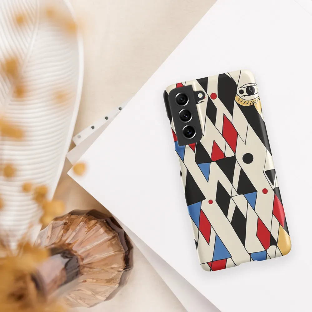 Dynamic Geometric Symphony | Phone Case |  S21 FE | Snap Case | Matte
