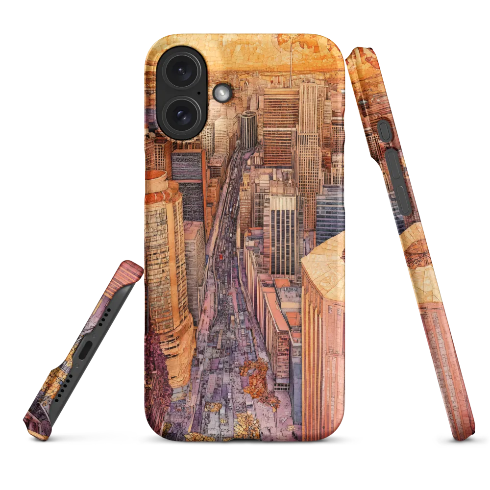 Mosaic Cityscape at Dusk