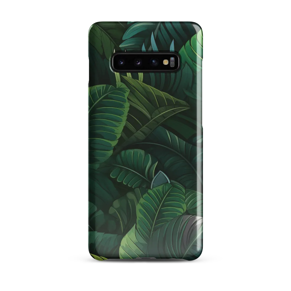 Lush Canopy: A Tropical Foliage Study | Phone Case |  S10 Plus | Snap Case | Glossy