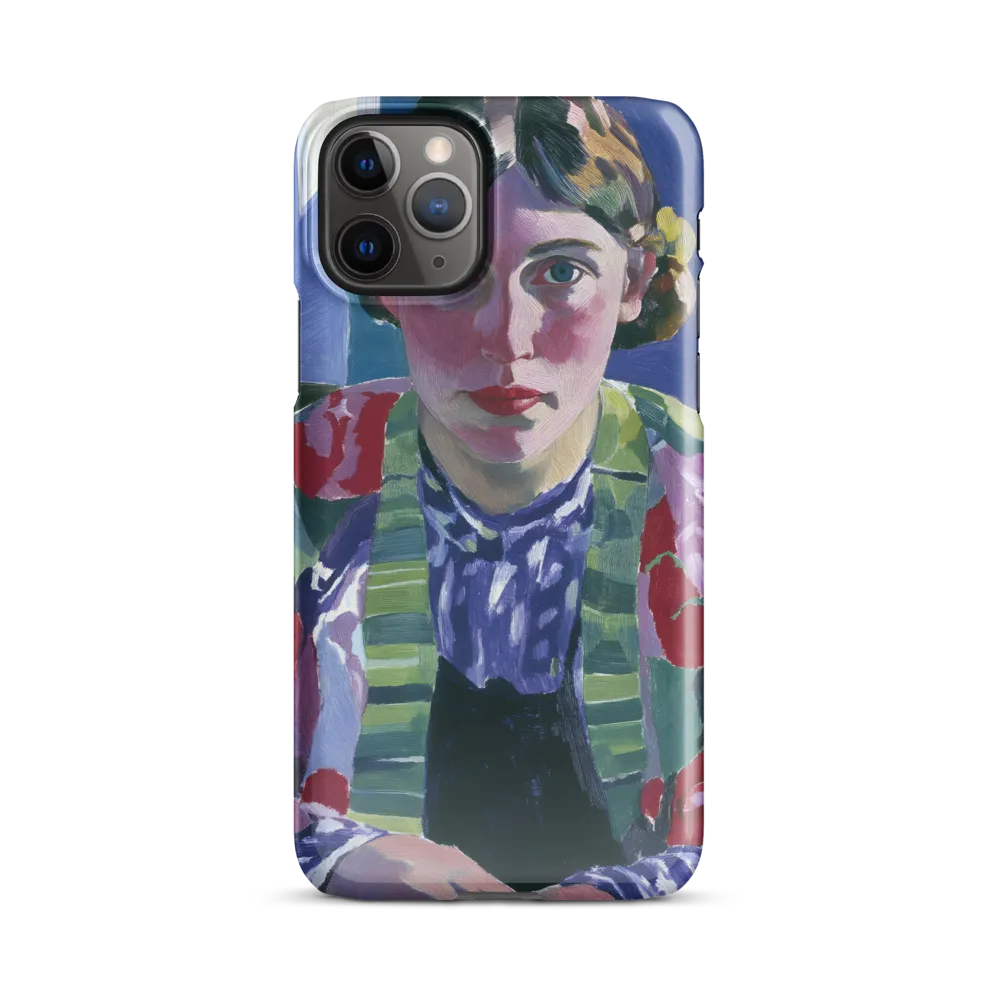 Vibrant Gaze: A Modernist Portrait