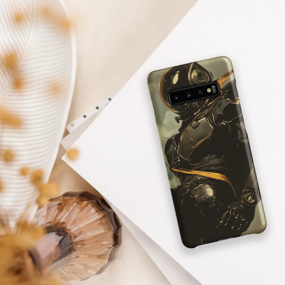 Ethereal Explorer: The Enigmatic Astronaut | Phone Case |  S10 Plus | Snap Case | Matte