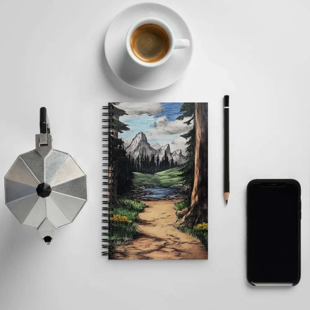 Pathway to Serenity | Spiral Notebook