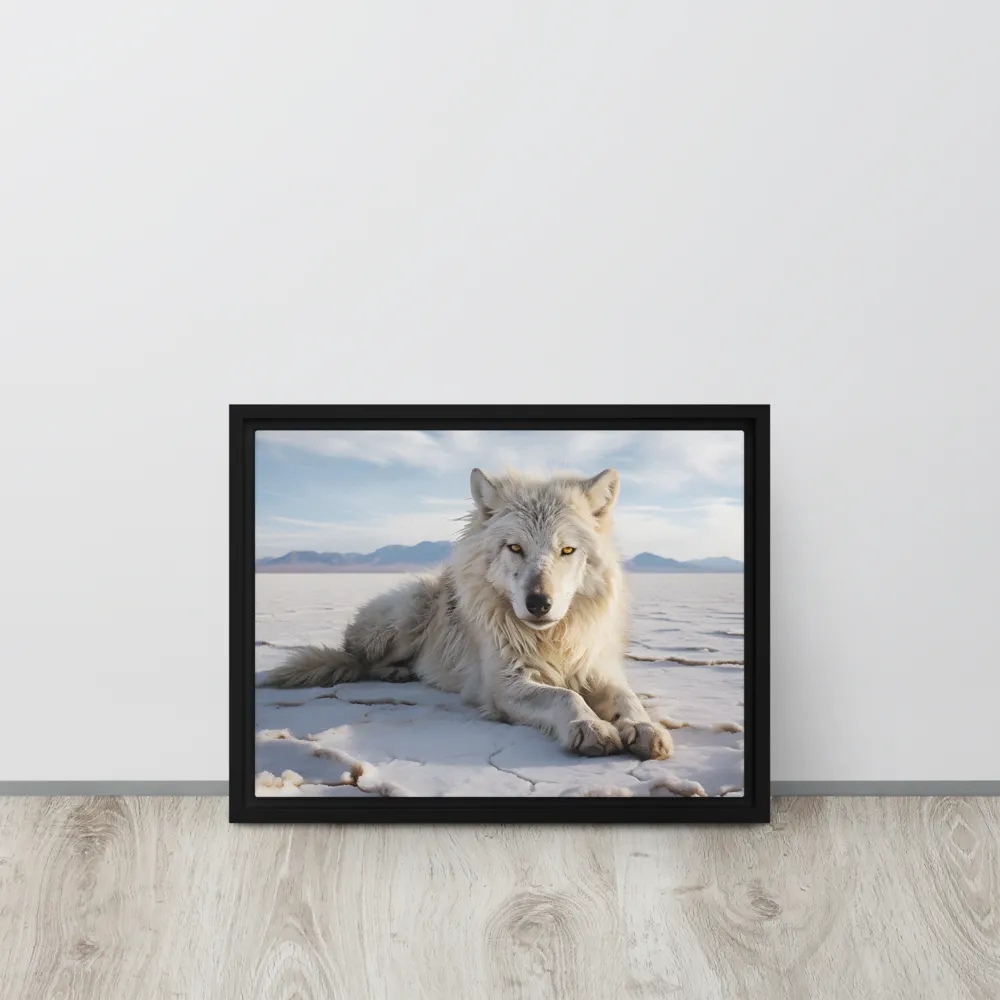 Guardian of the Salt Flats | Canvas with Black Frame | 12″×16″