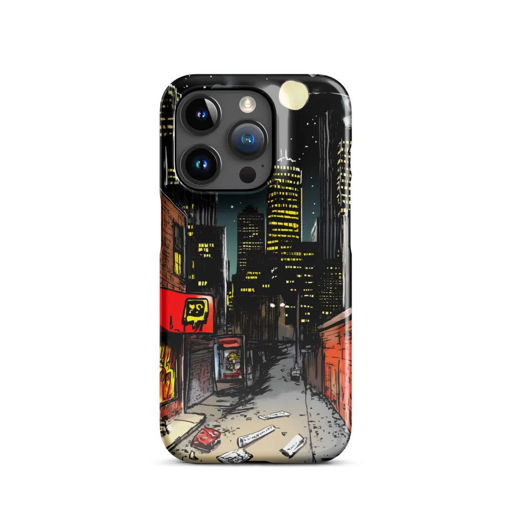 Nocturnal Cityscape: The Hidden Alley | Phone Case |  15 Pro | Snap Case | Glossy