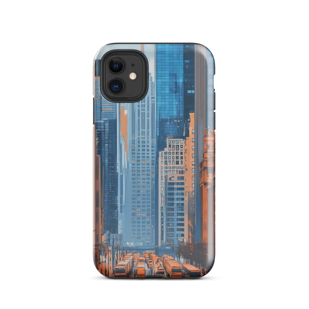 Urban Symphony in Blue and Orange