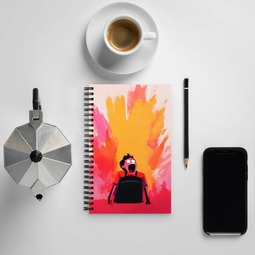 Eruption of Emotions | Spiral Notebook