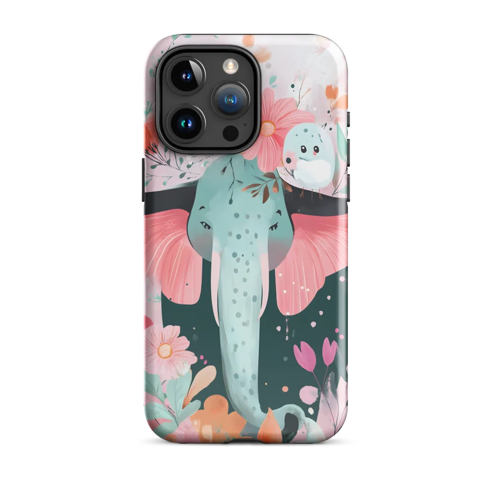 Whimsical Elephant in Bloom