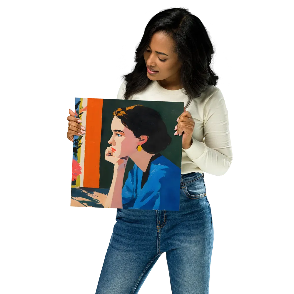 Pensive Profile 
 Poster | 12″x 12″