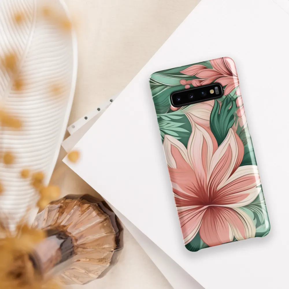 Tropical Blossoms | Phone Case |  S10 Plus | Snap Case | Glossy