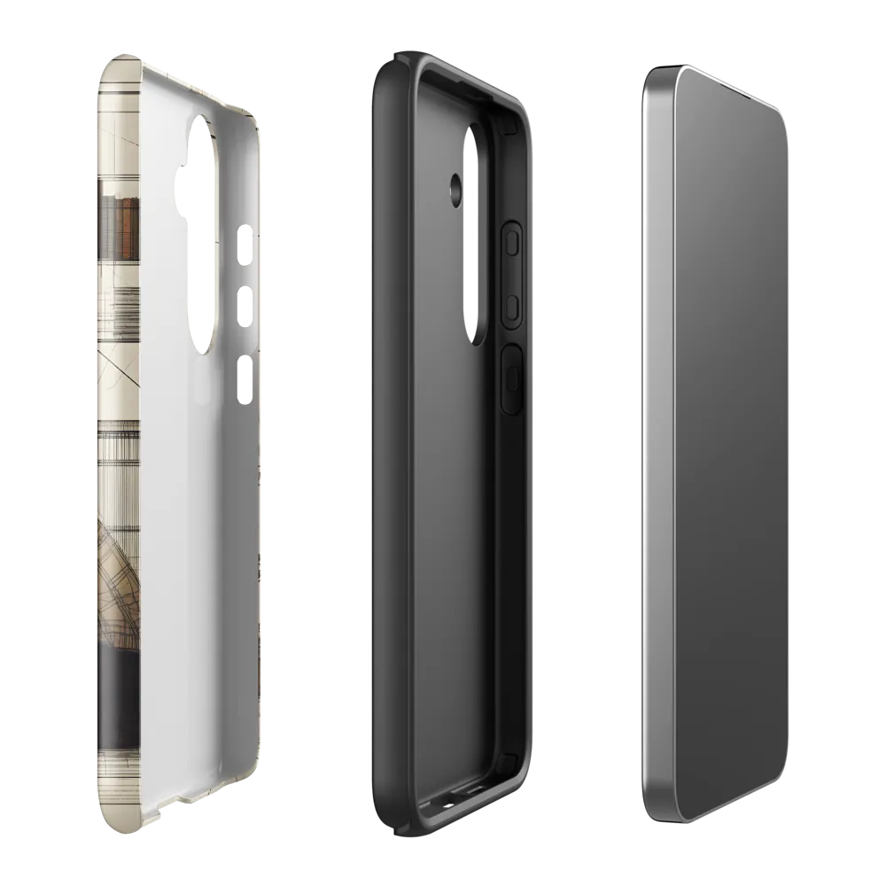Quiet Reflections in Line | Phone Case |  S24 Plus | Tough Case | Glossy