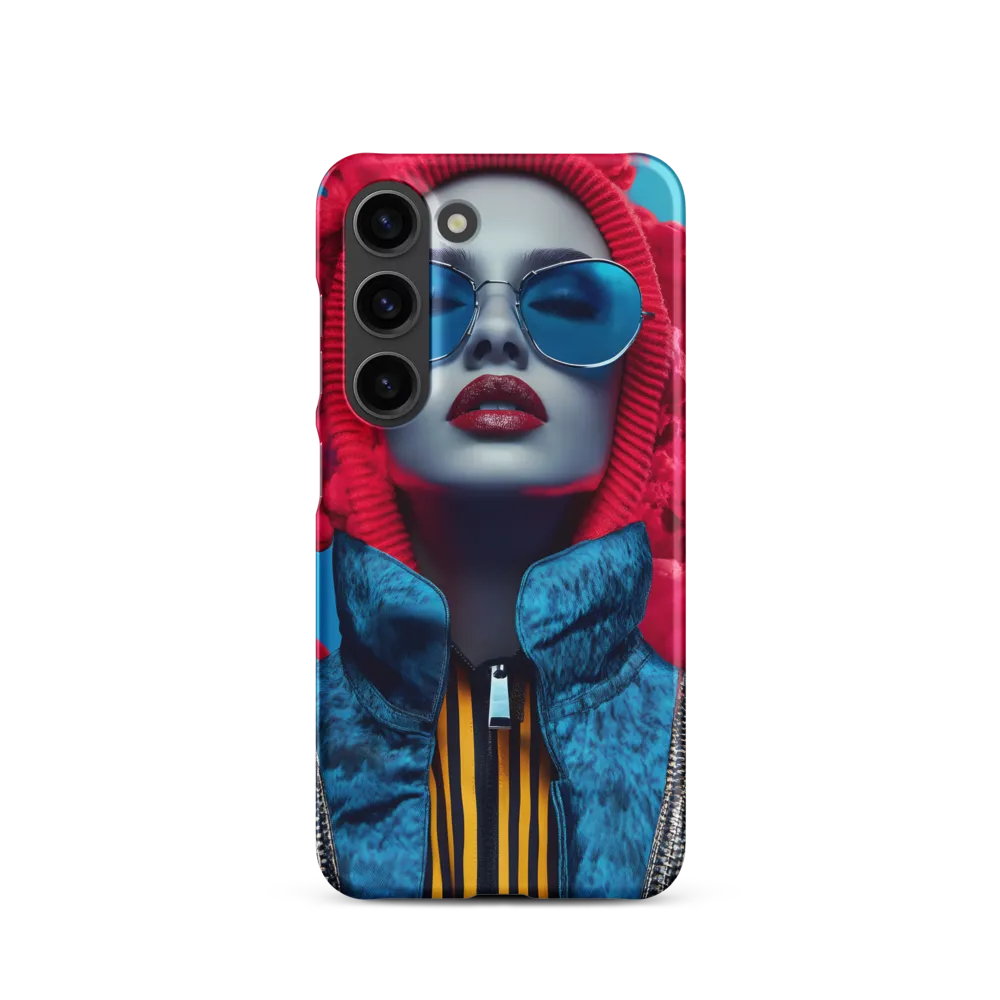 Bold Elegance in Digital Fashion | Phone Case |  S23 | Snap Case | Matte