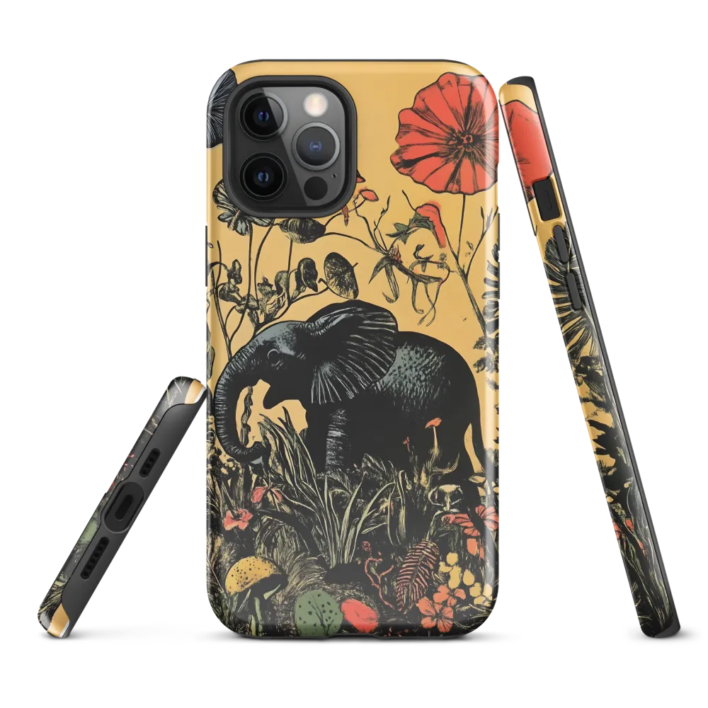 Floral Majesty: The Elephant's Sanctuary