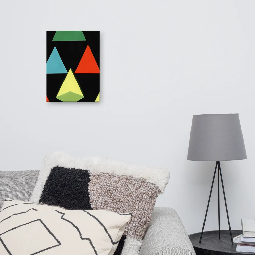 Geometric Harmony in Color | Canvas | 12″×16″