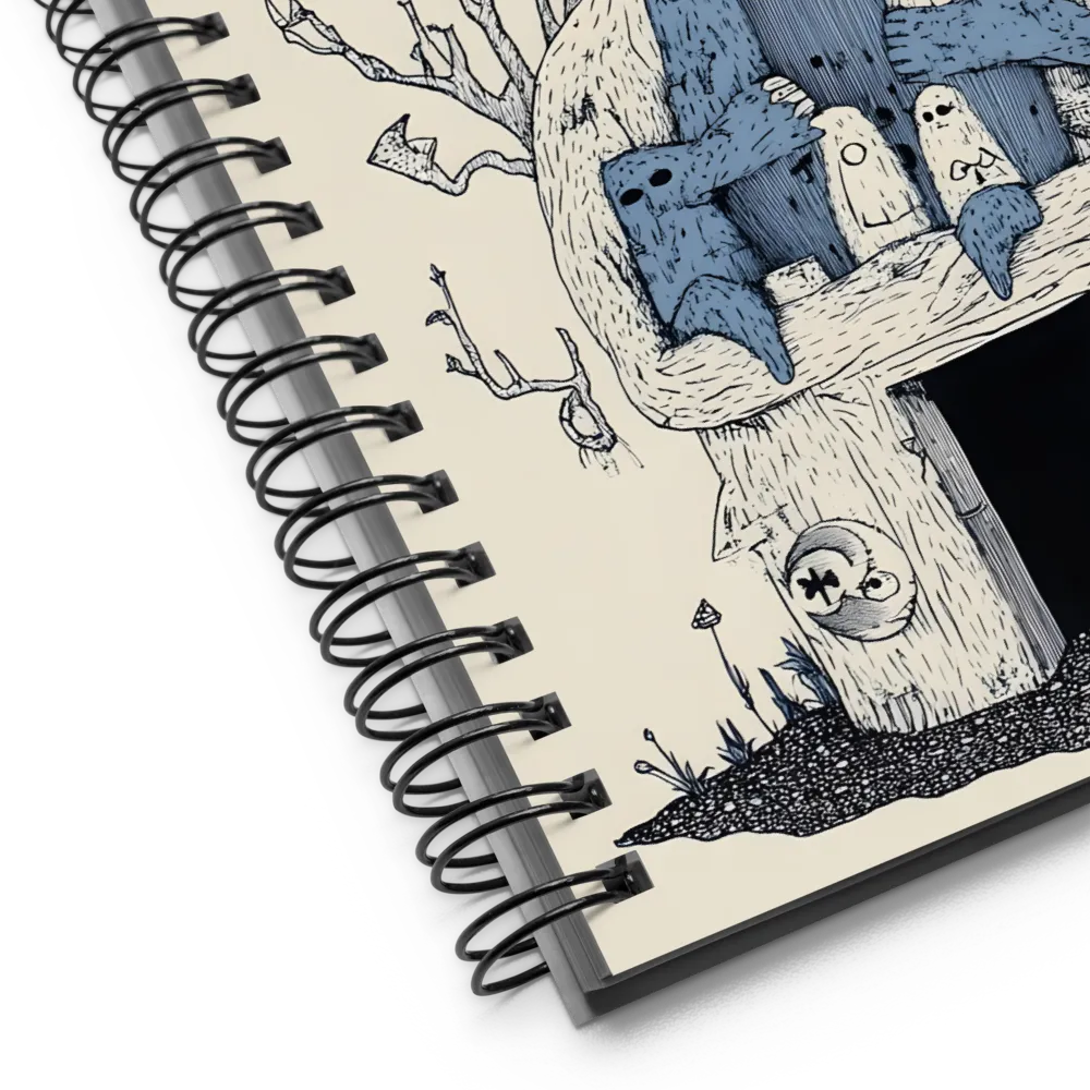 Whimsical Treehouse of Creatures | Spiral Notebook