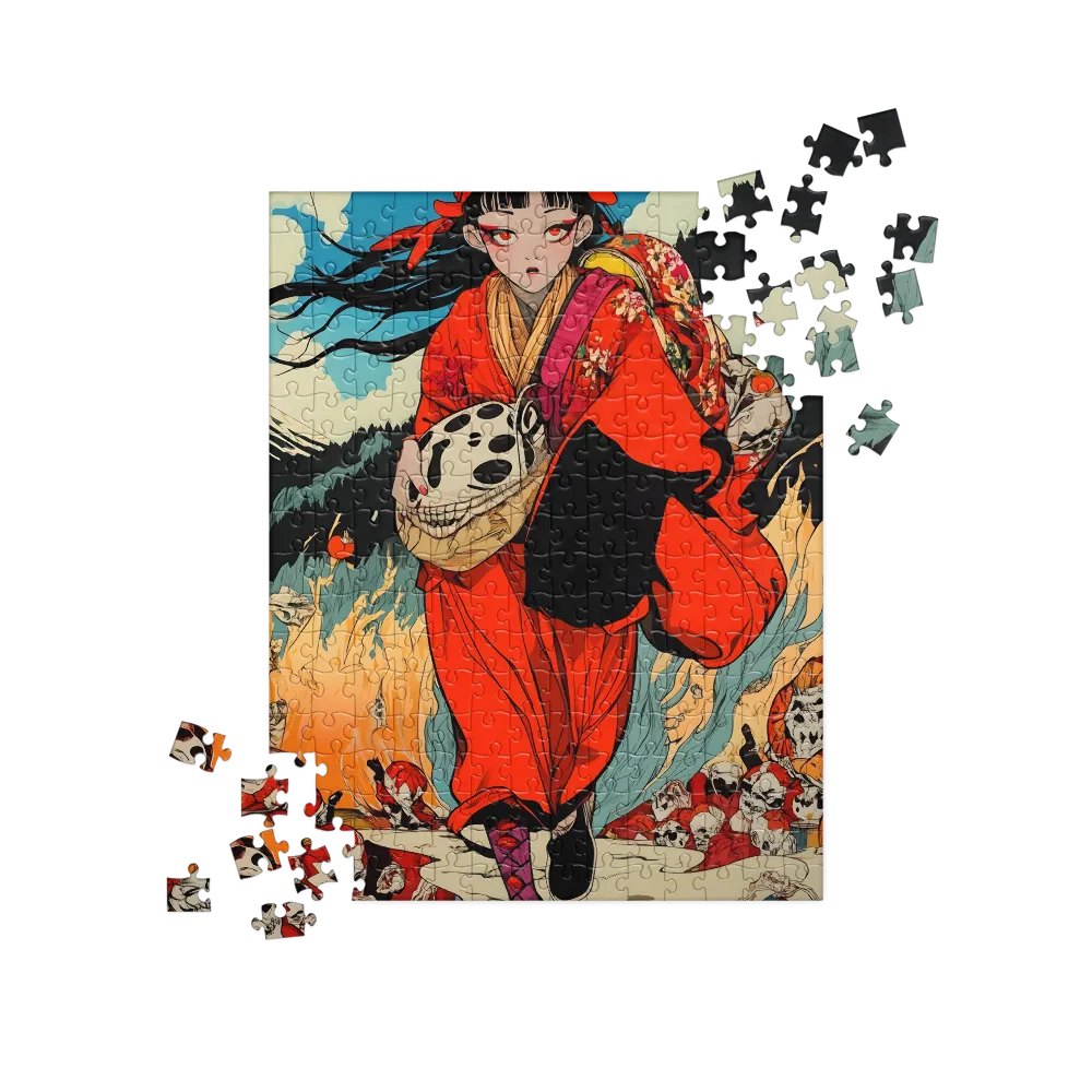 The Girl in Flames | Jigsaw Puzzle | 252 pieces