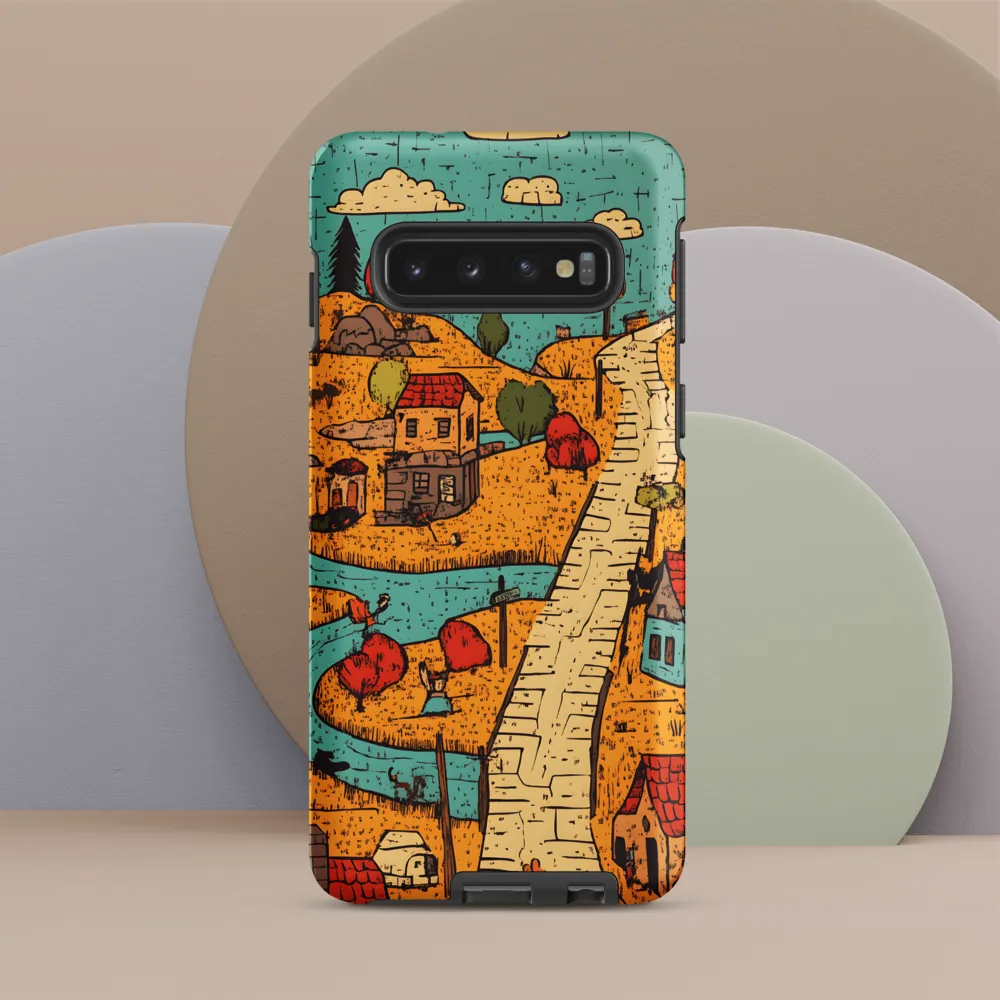 Whimsical Village Landscape