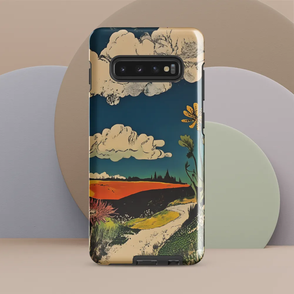 Surreal Blooming Landscape | Phone Case |  S10 Plus | Tough Case | Glossy