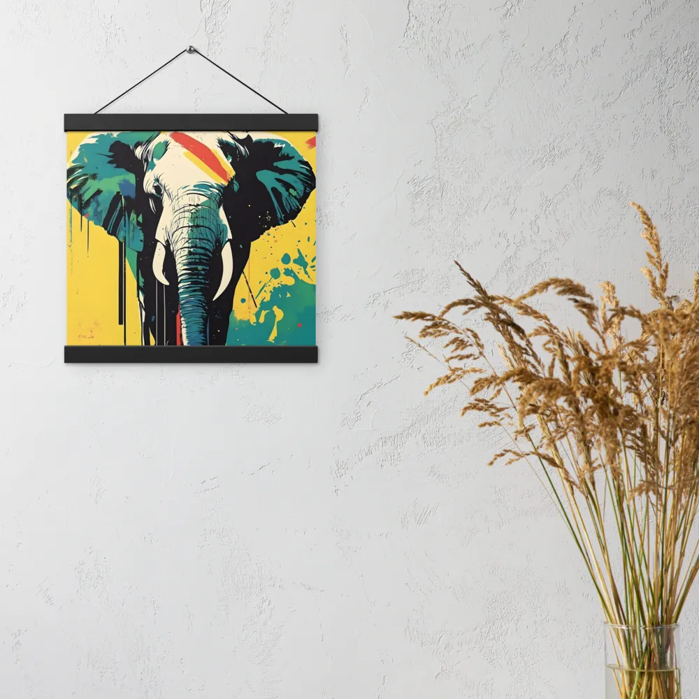 Elegance of the Wild: A Colorful Harmony | Poster With Black Wood Hanger | 12″×12″