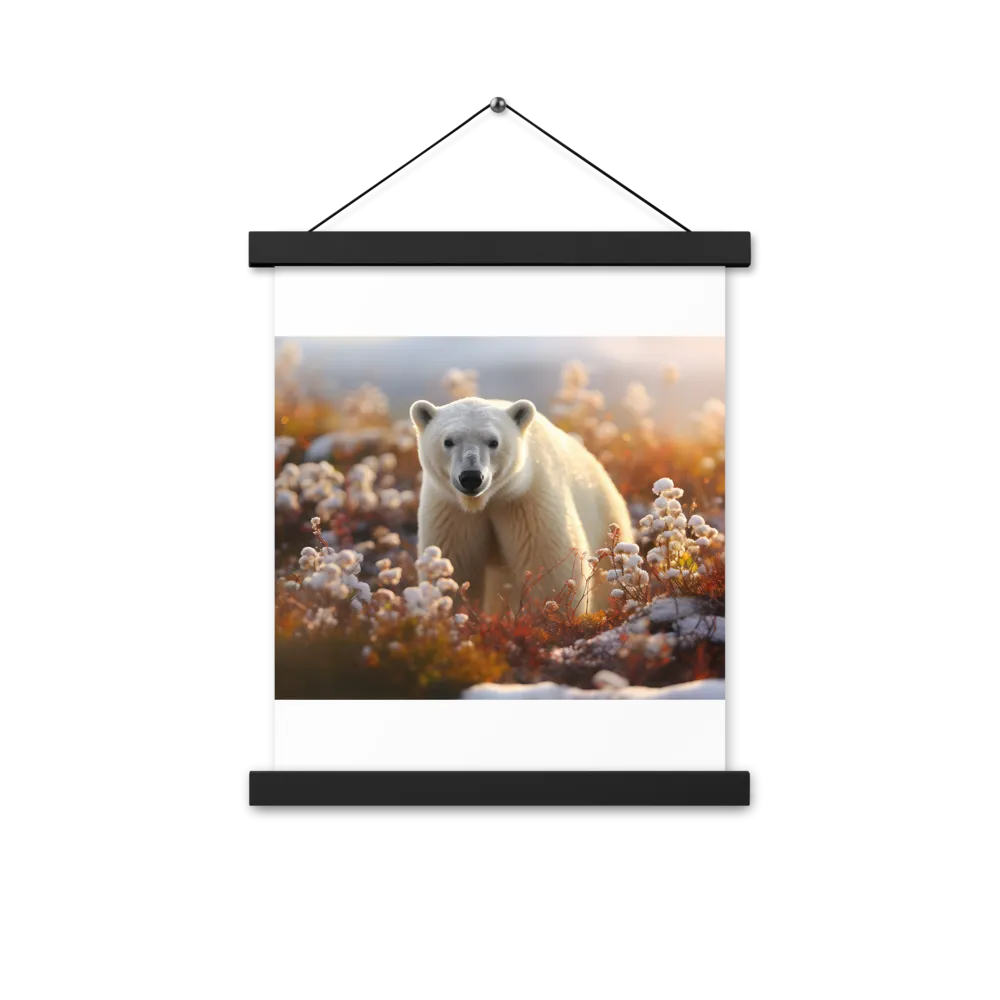 Harmony in the Frozen Wilderness | Poster With Black Wood Hanger | 11″×14″