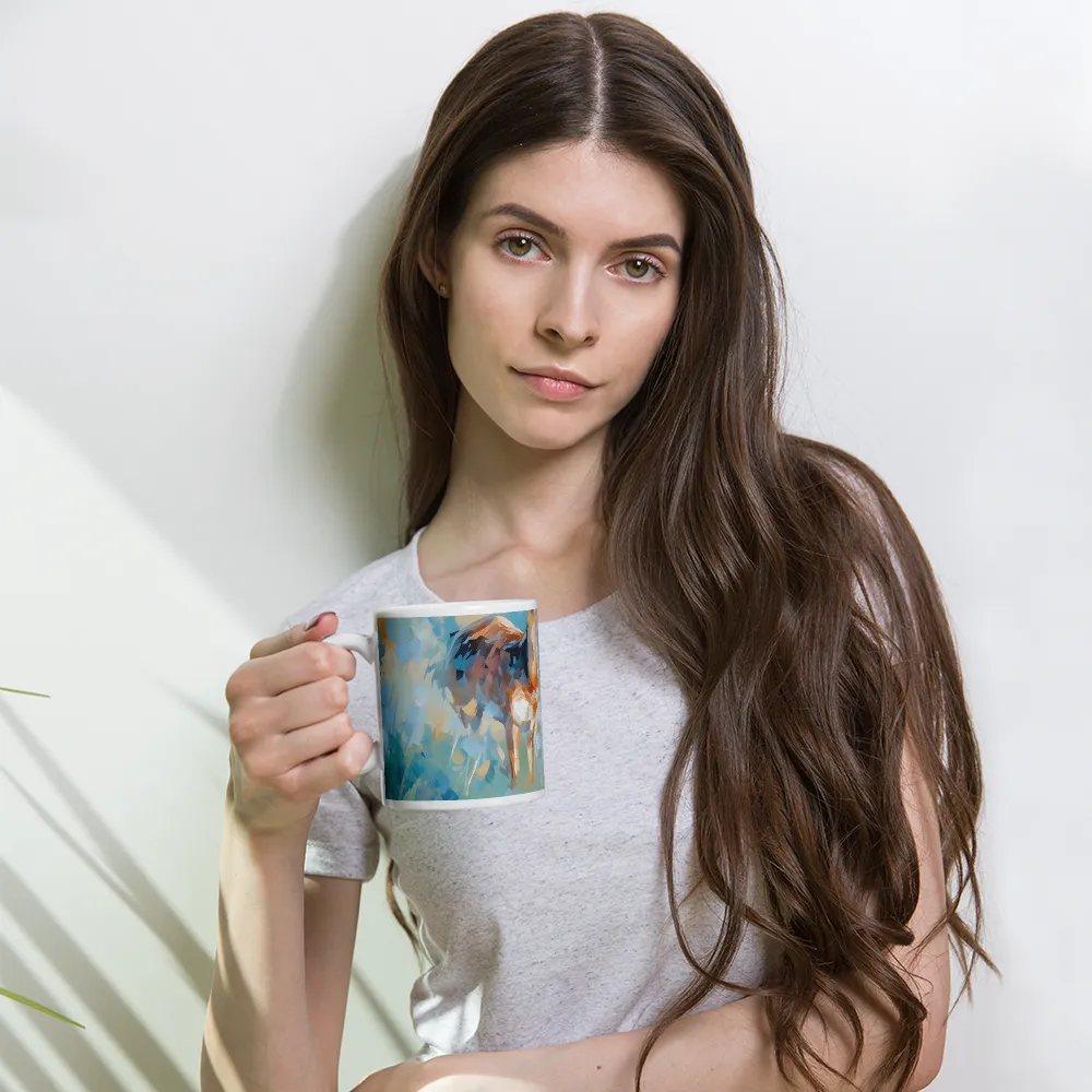 Whispers of Serenity | Mug with White inside | 11 oz