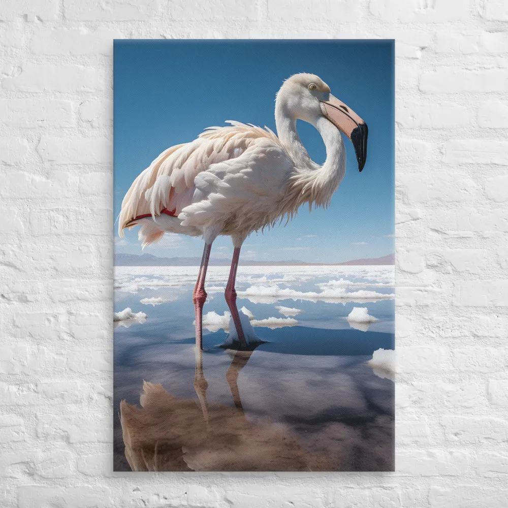 Graceful Solitude of a Flamingo