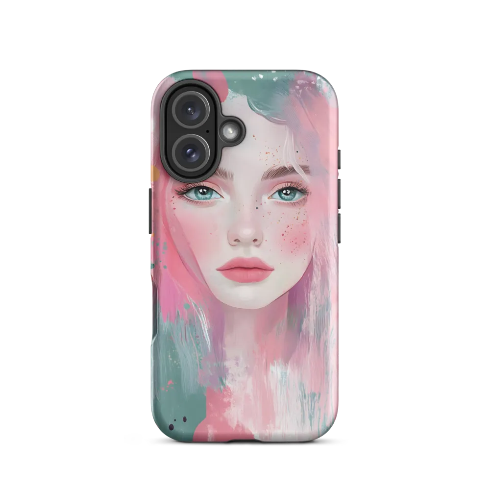 Dreamy Serenity: A Contemporary Portrait | Phone Case