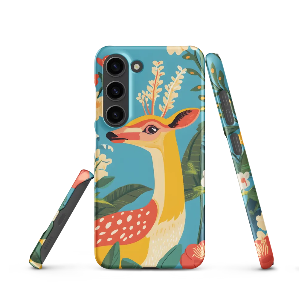 Serene Majesty: A Vibrant Deer Amidst Flora