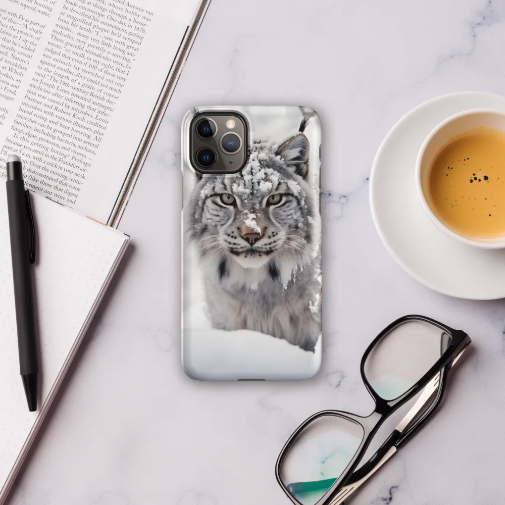 Whispers of Winter: The Lynx in Snow | Phone Case |  11 Pro | Snap Case | Matte