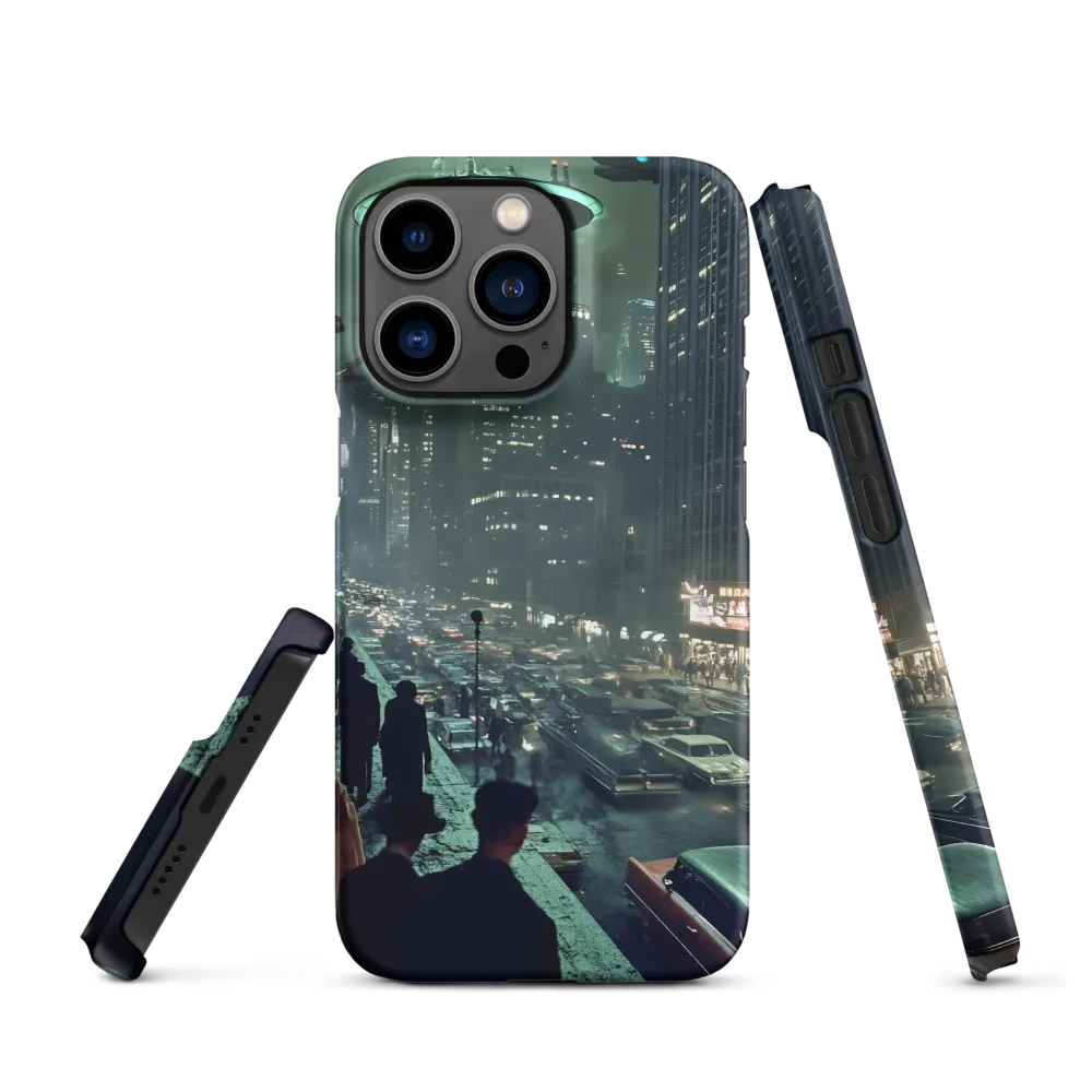 Mysterious Encounters in a Neon City | Phone Case |  13 Pro | Snap Case | Matte