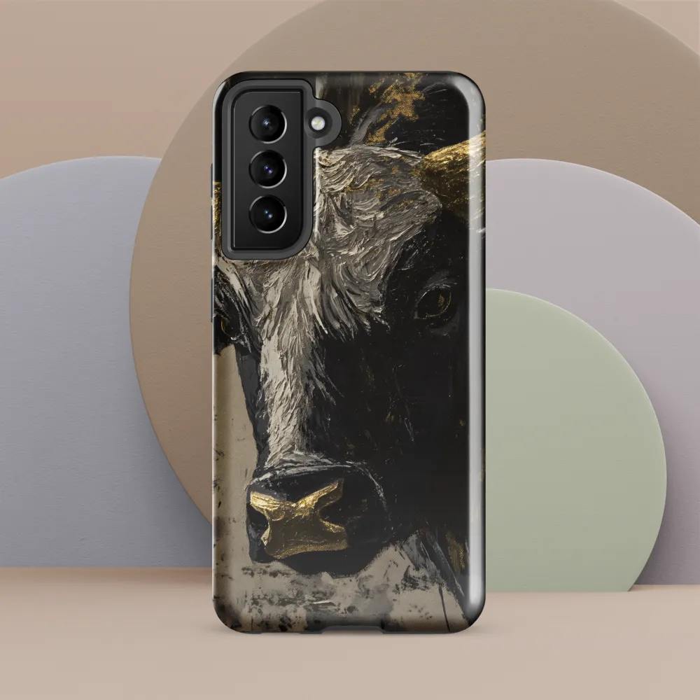 Majestic Bull: The Power in Black and Gold