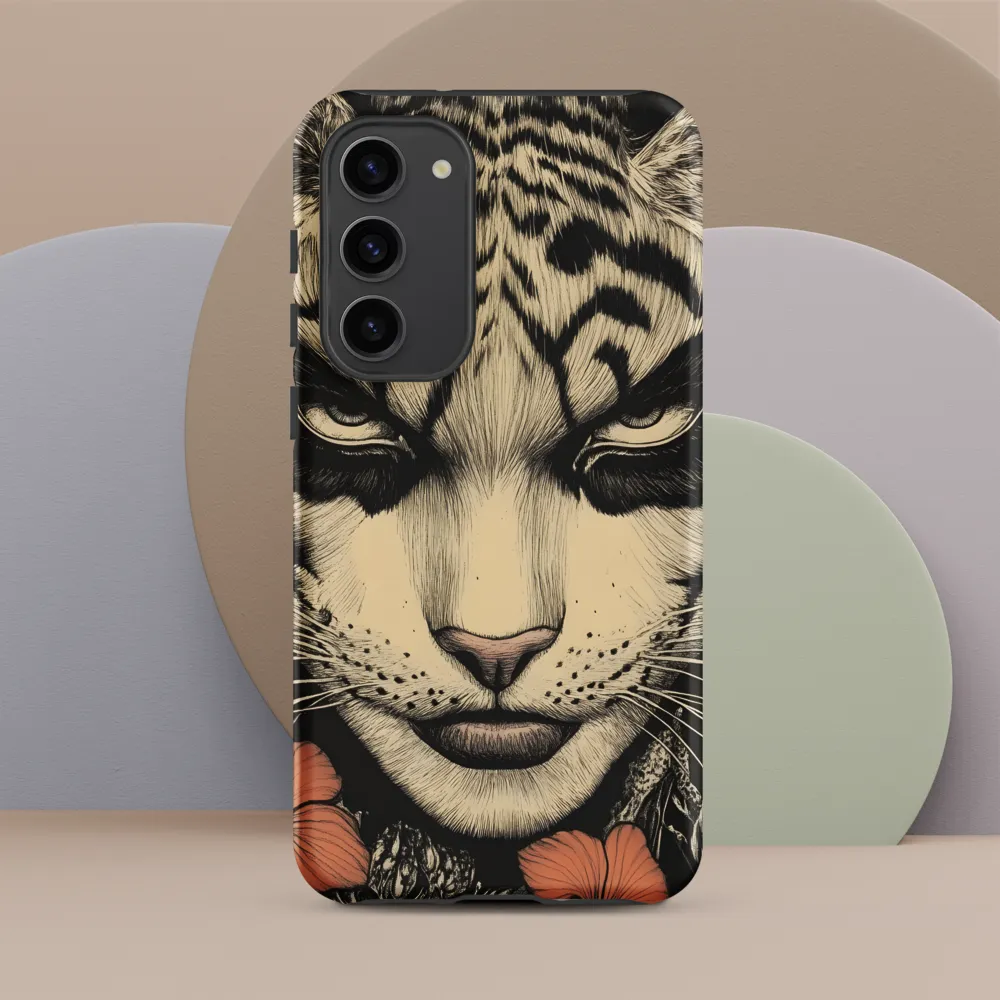 Feline Majesty: The Human-Leopard Connection | Phone Case |  S23 Plus | Tough Case | Matte