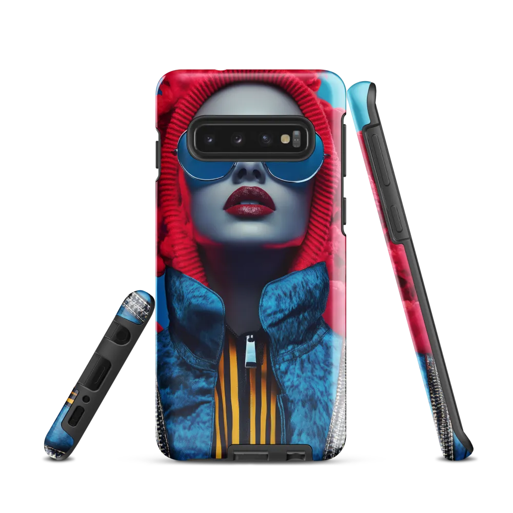 Bold Elegance in Digital Fashion | Phone Case |  S10 | Tough Case | Glossy